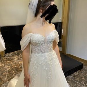 Brand New Xs-M Wedding Dress With Accessories